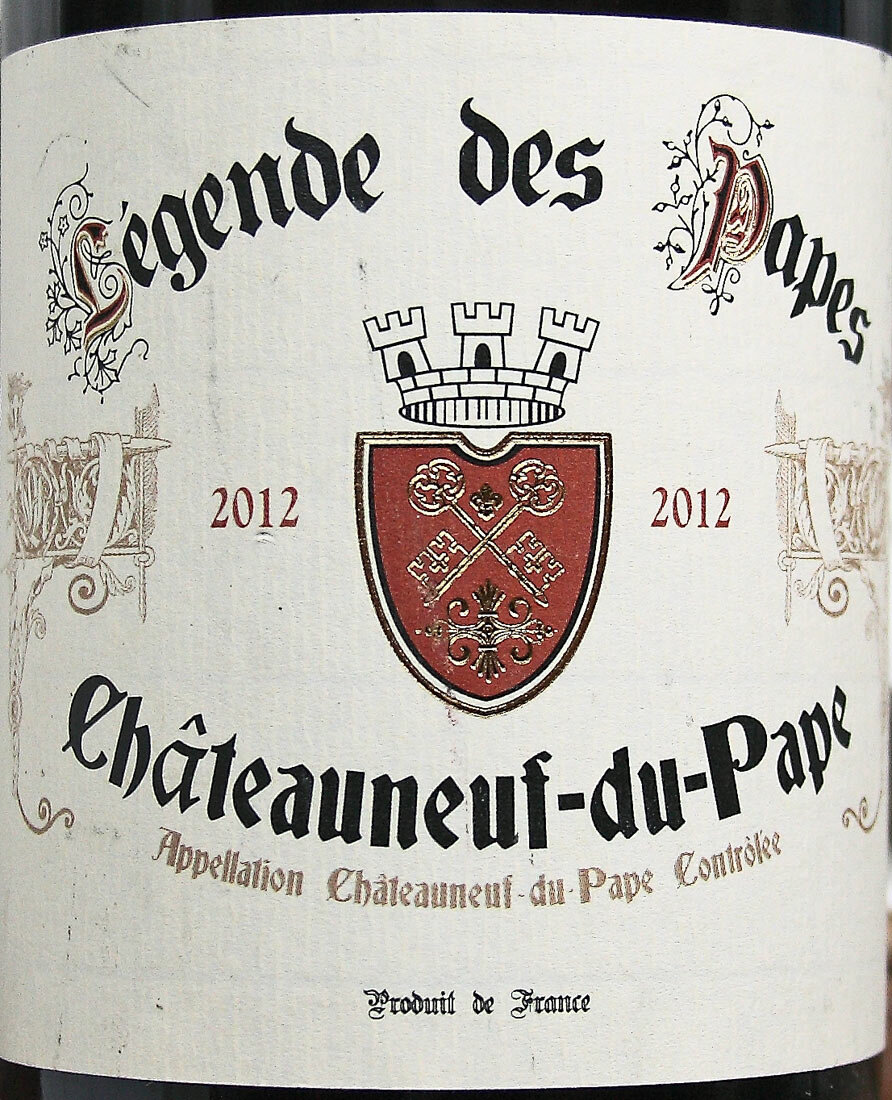 дю пап. шатонёф-дю-пап франция.