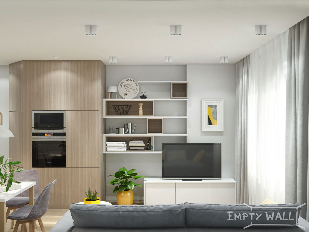 Кухня-гостиная (изображения перелистываются)