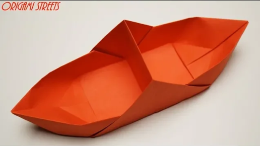 Как сделать классический кораблик оригами из бумаги.