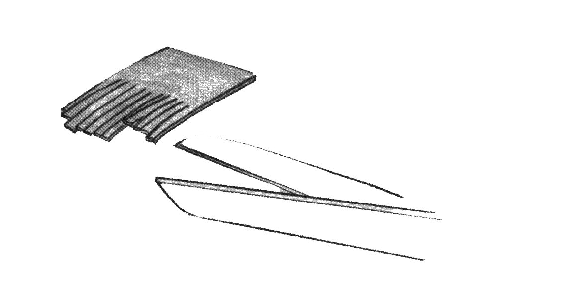 Прокатывайте чистый лист серебра, пока он не станет очень тонким, затем измельчите его, сделав бахрому и нарезая ее поперек.