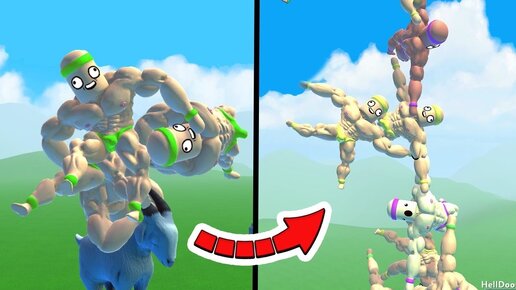 ОГРОМНАЯ ГОРА ИЗ ДРУЗЕЙ В MOUNT YOUR FRIENDS 3D!!!