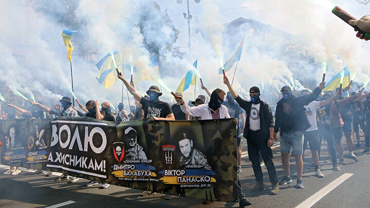 В КАКОМ-ТО СМЫСЛЕ "УКРАИНСКАЯ ИДЕНТИЧНОСТЬ" БЫЛА ЛИШЬ ИНСТРУМЕНТОМ ПОЛЬСКОГО НАЦИОНАЛИЗМА В ЕГО БОРЬБЕ ПРОТИВ РОССИИ. ФОТО: VOLODYMYR TARASOV / UKRINFORM / KEYSTONE PRESS AGENCY / GLOBALLOOKPRESS 