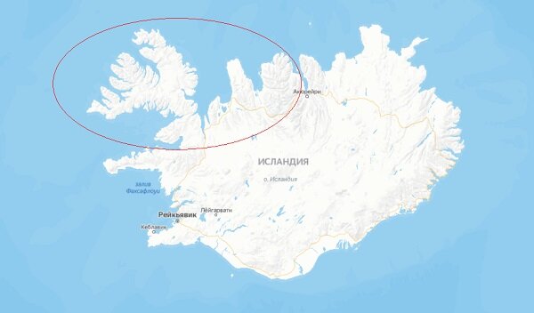 предполагаемое место падение астероида