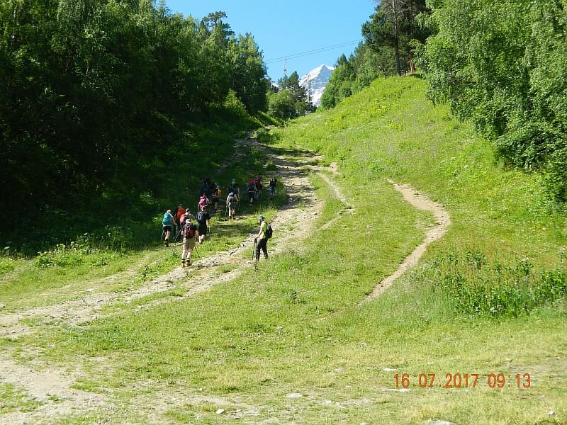 Подъём на гору в основном для радиальных выходов