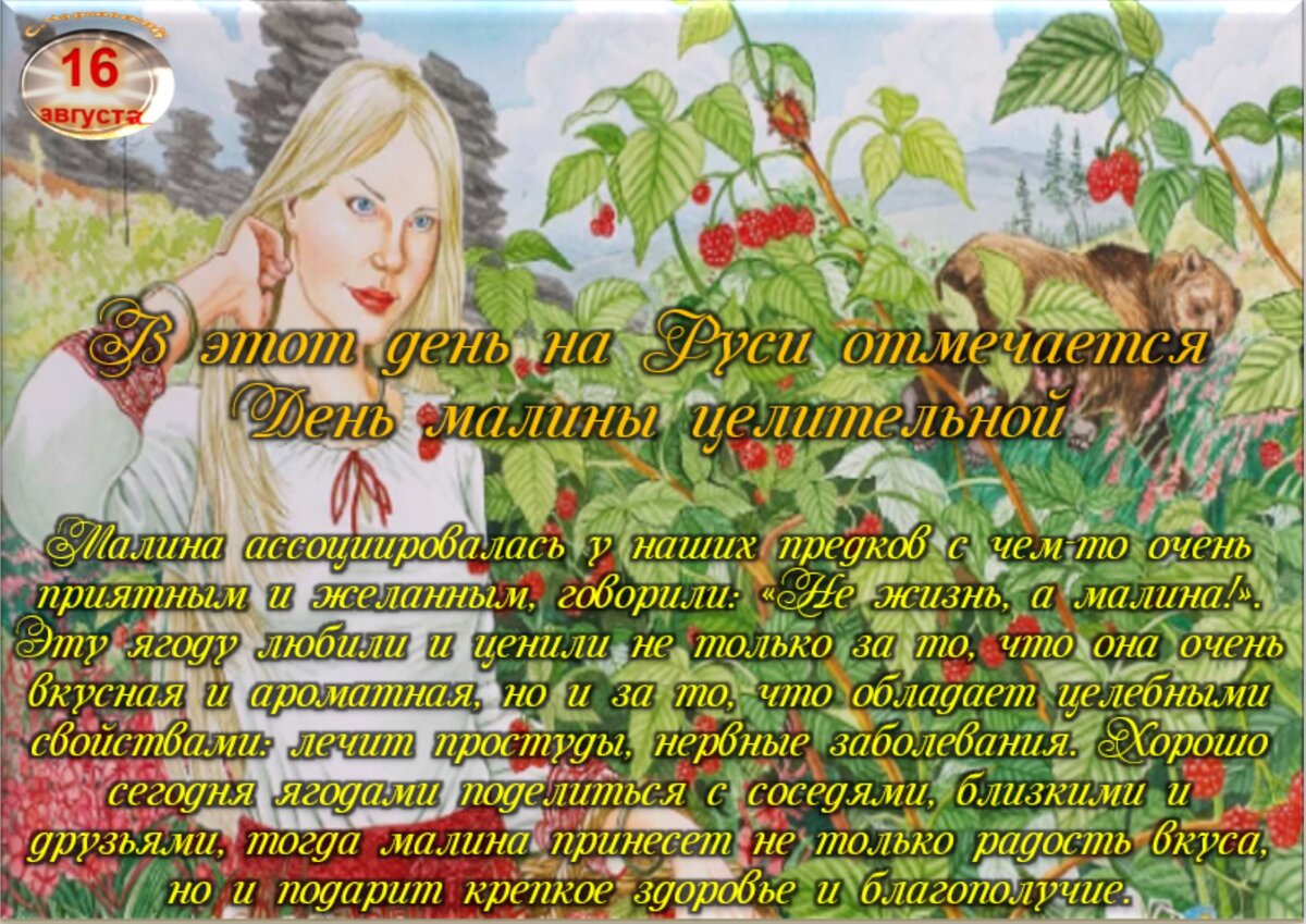 16 августа приметы дня. Приметы августа.
