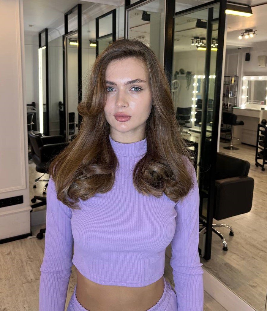 Легкая укладка после окрашивания для клиентки Kosa Colour Studio/