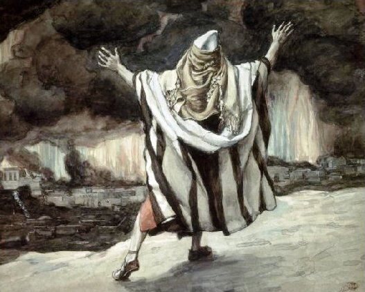 Джеймс Тиссо "Авраам видит Содом в огне", 1902 год