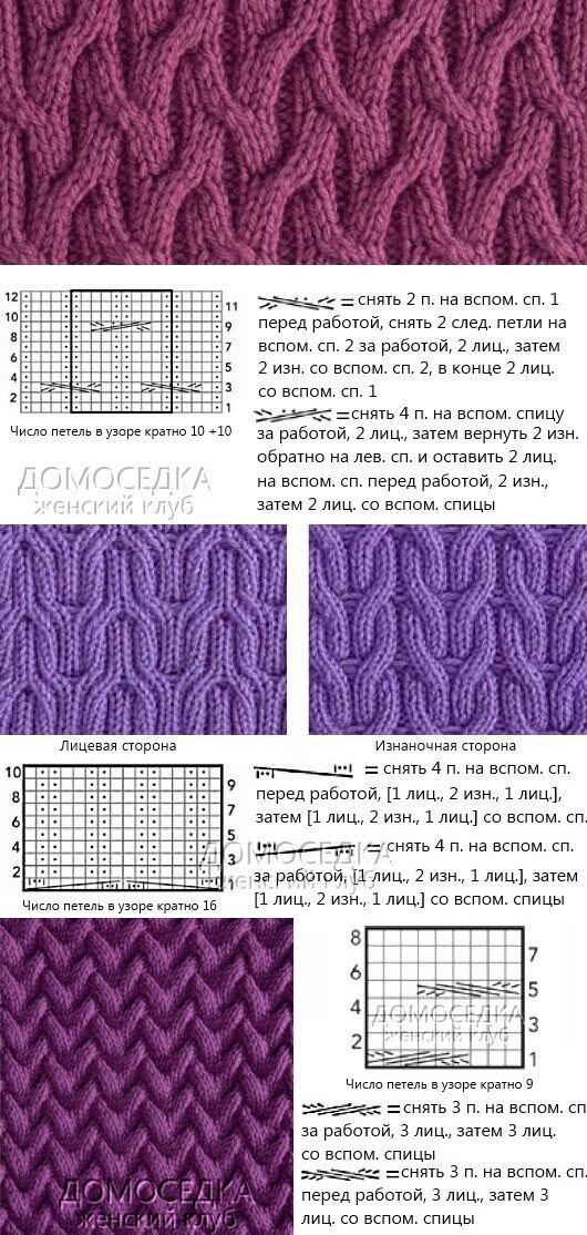 Образцы вязки спицами простые и красивые для кардигана