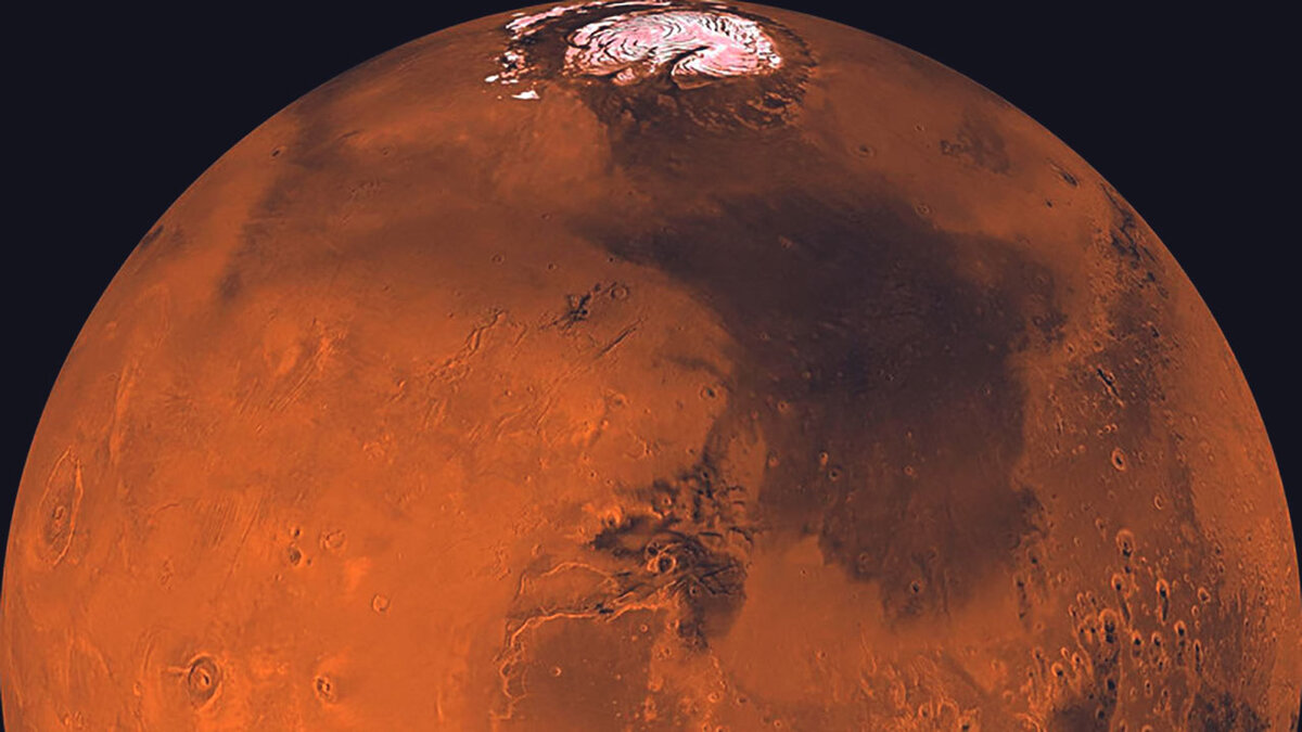 Снимок Марса из космоса