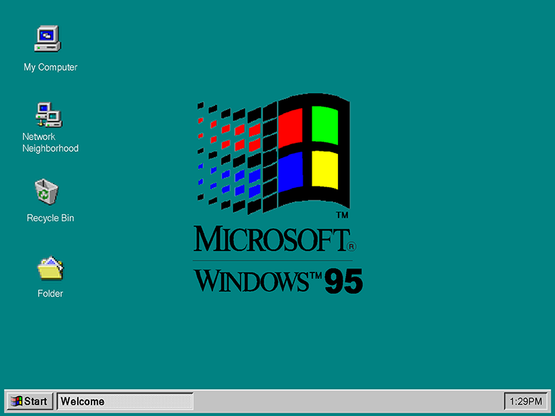 Рабочий стол Windows 95