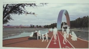 Согласно плану строительства, посередине мостового полотна, шириной шесть метров, будет расположена велосипедная дорожка. Также планируется установить подогрев для велосипедной дорожки, чтобы предотвратить накопление снега, воды и льда зимой – главных проблем украинской зимы.