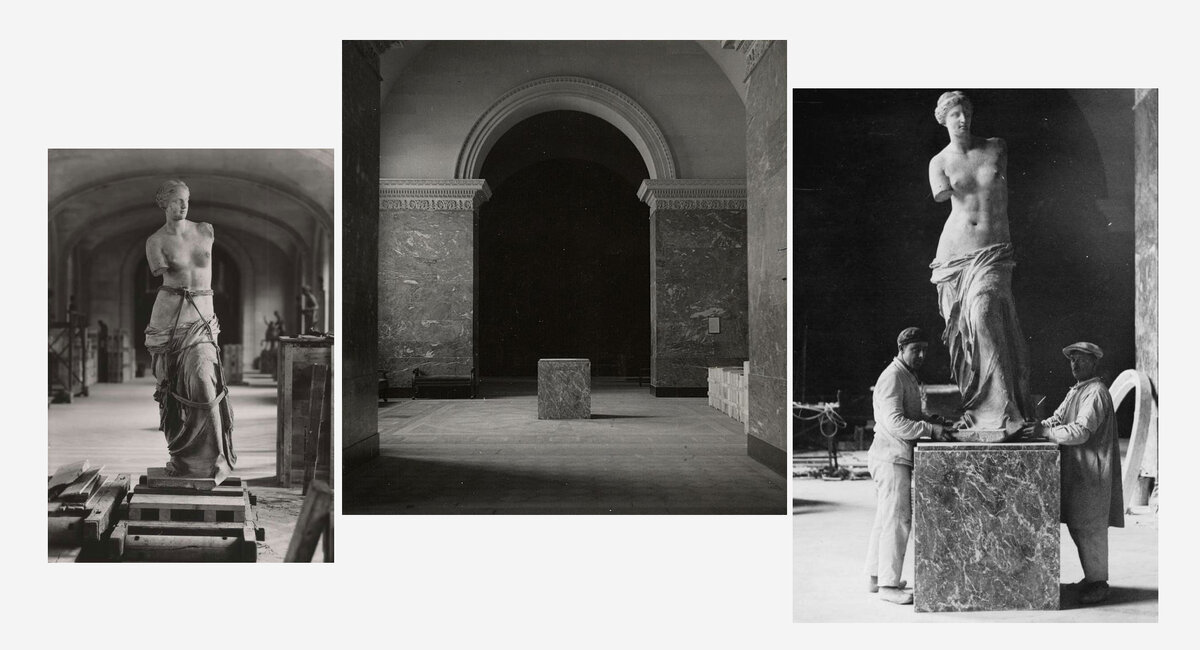 Венера Милосская в Лувре 1930-е гг.