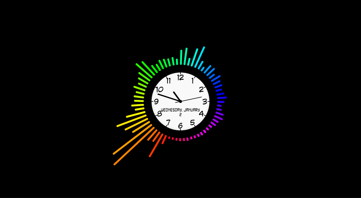 Часы для wallpaper engine