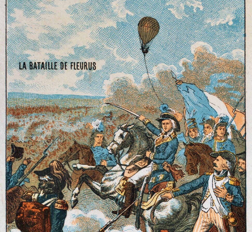 Флерю, 1794 год. Современное битве изображение