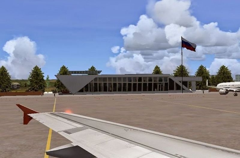 Здание аэровокзала в аэропорту "Бедьбек". Фото: an-crimea.ru.