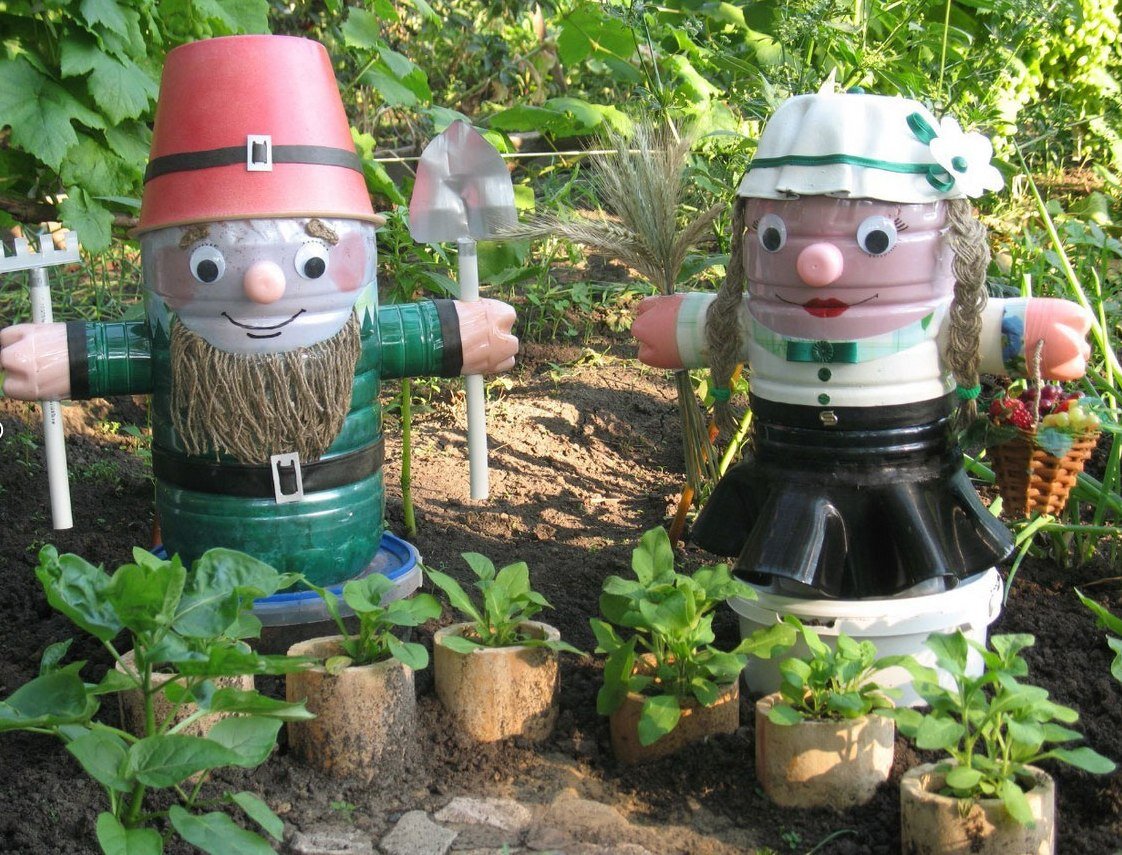 12 идей по созданию садовых фигур своими руками: делаем гномов, грибы, поросят и другие украшения