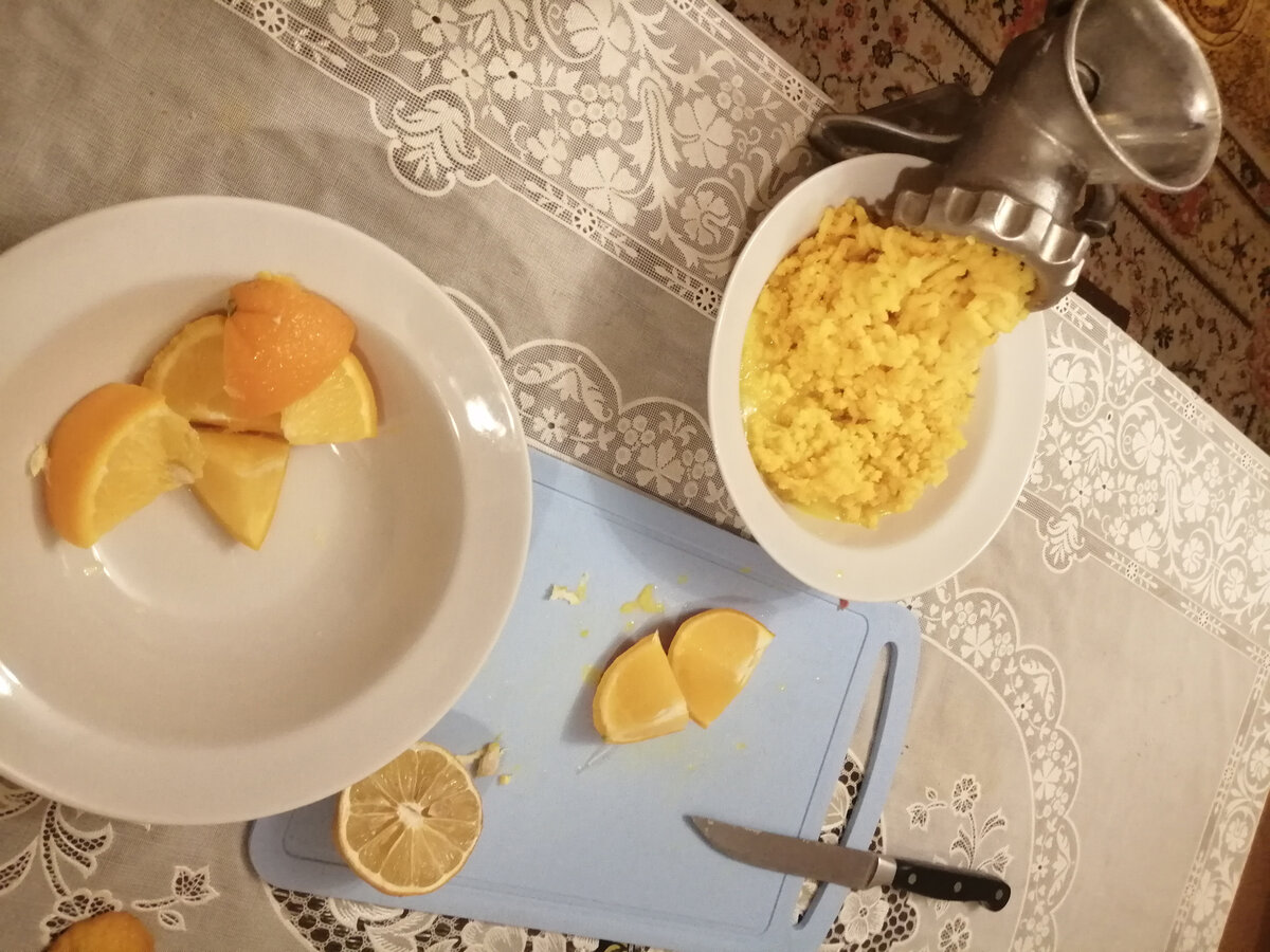 Апельсины. Перемалываем в пюре