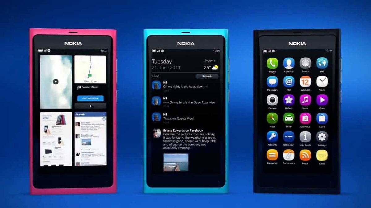 Та самая Nokia N9 с прообразом "Авроры" на борту 