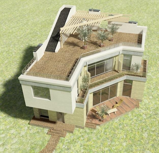 Проекты домов с плоской крышей: фото и планировки