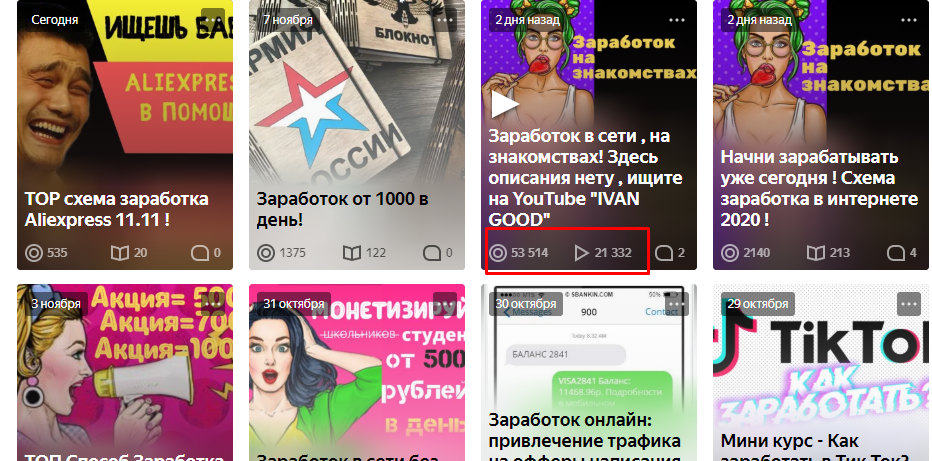 Заработок Дзен