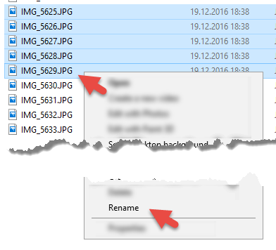 Как переименовать фотографии и изменить атрибуты по дате сьемки из EXIF