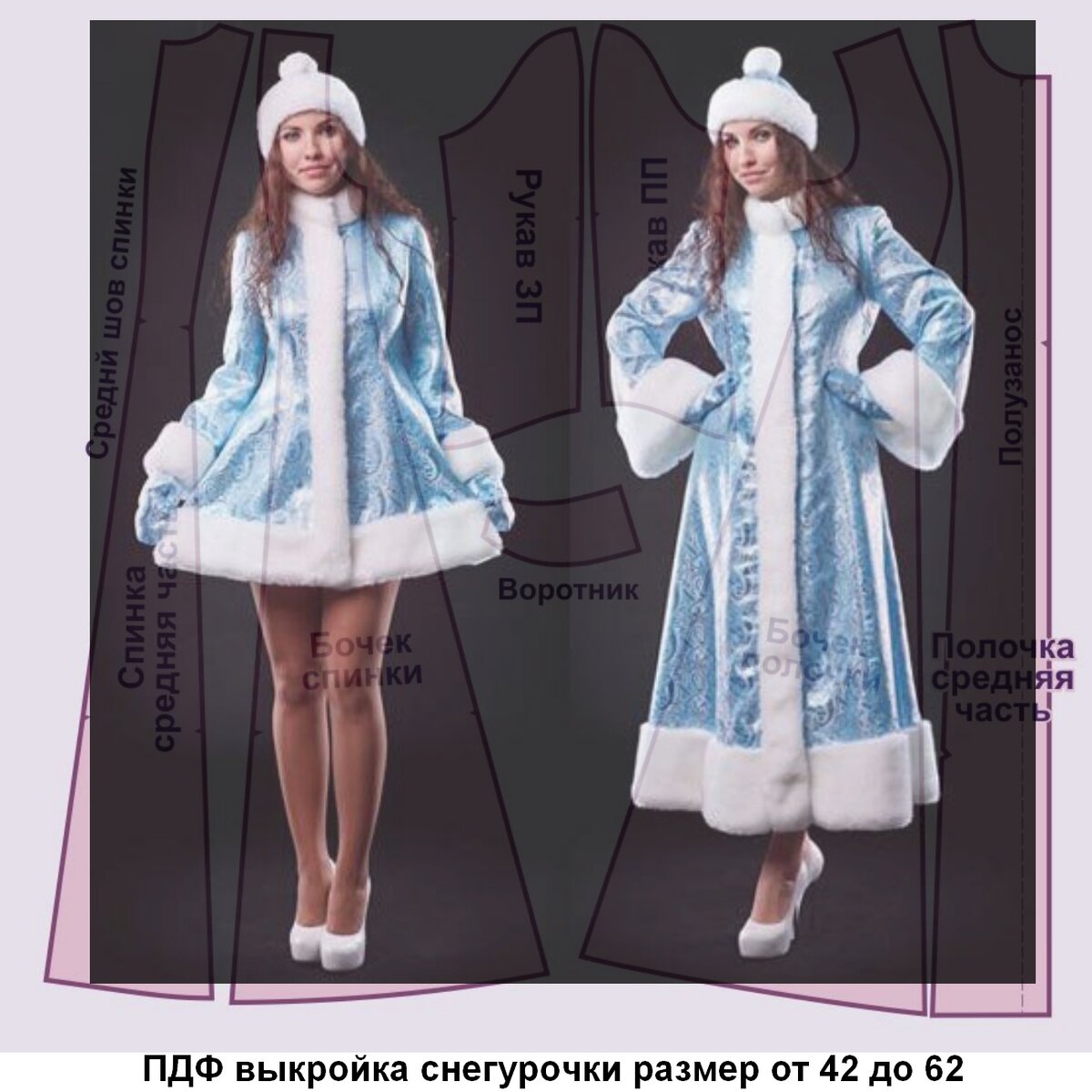 Стоимость материалов для костюма Снегурочки