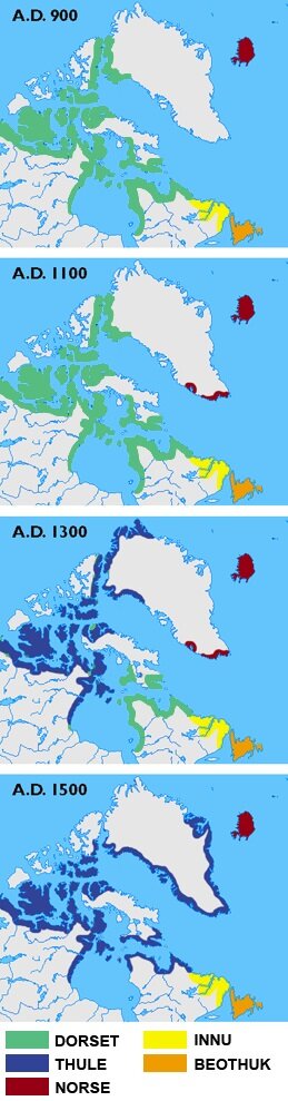 Населённые территории Гренландии в 900—1500 годах