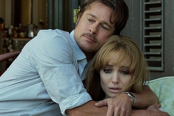 Брэд Питт и Анджелина Джоли в фильме «Лазурный берег»