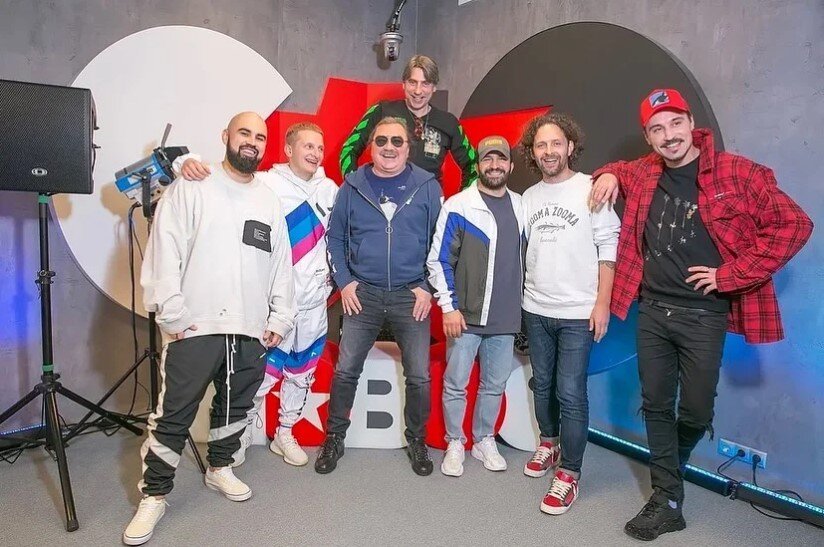 Николаев на записи эфира у "Нового Радио"