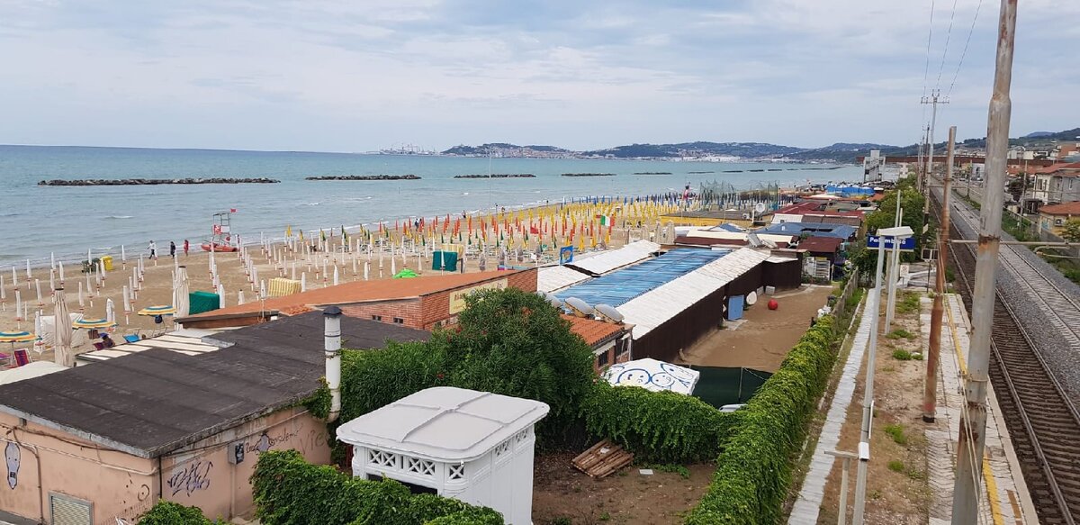 25 агуста Паломбина, практически пусто, для итальянцев жуткий холод - температура воздуха +25