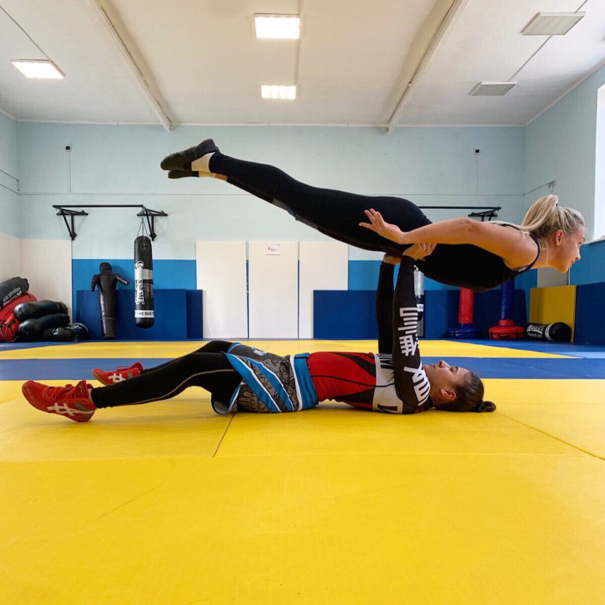 Земфира Алиева на тренировке