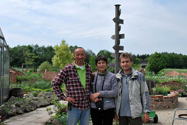 Светлана с коллегами из Австрии и Чехии в питомнике Sarastro-stauden