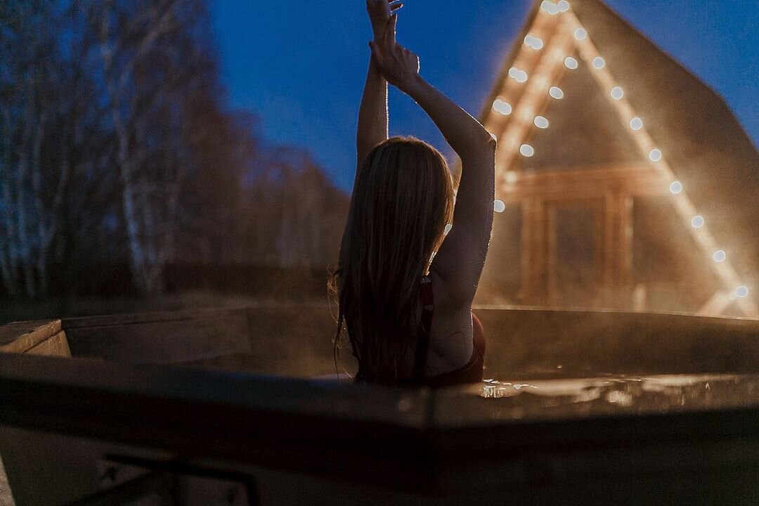 Сибирский Банный Чан на дачном участке.