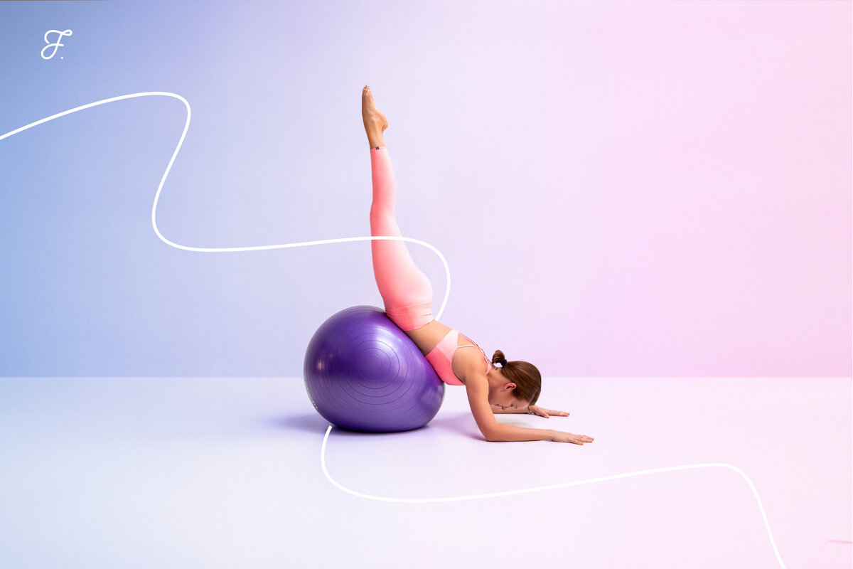 Pilates Ball Pink girl