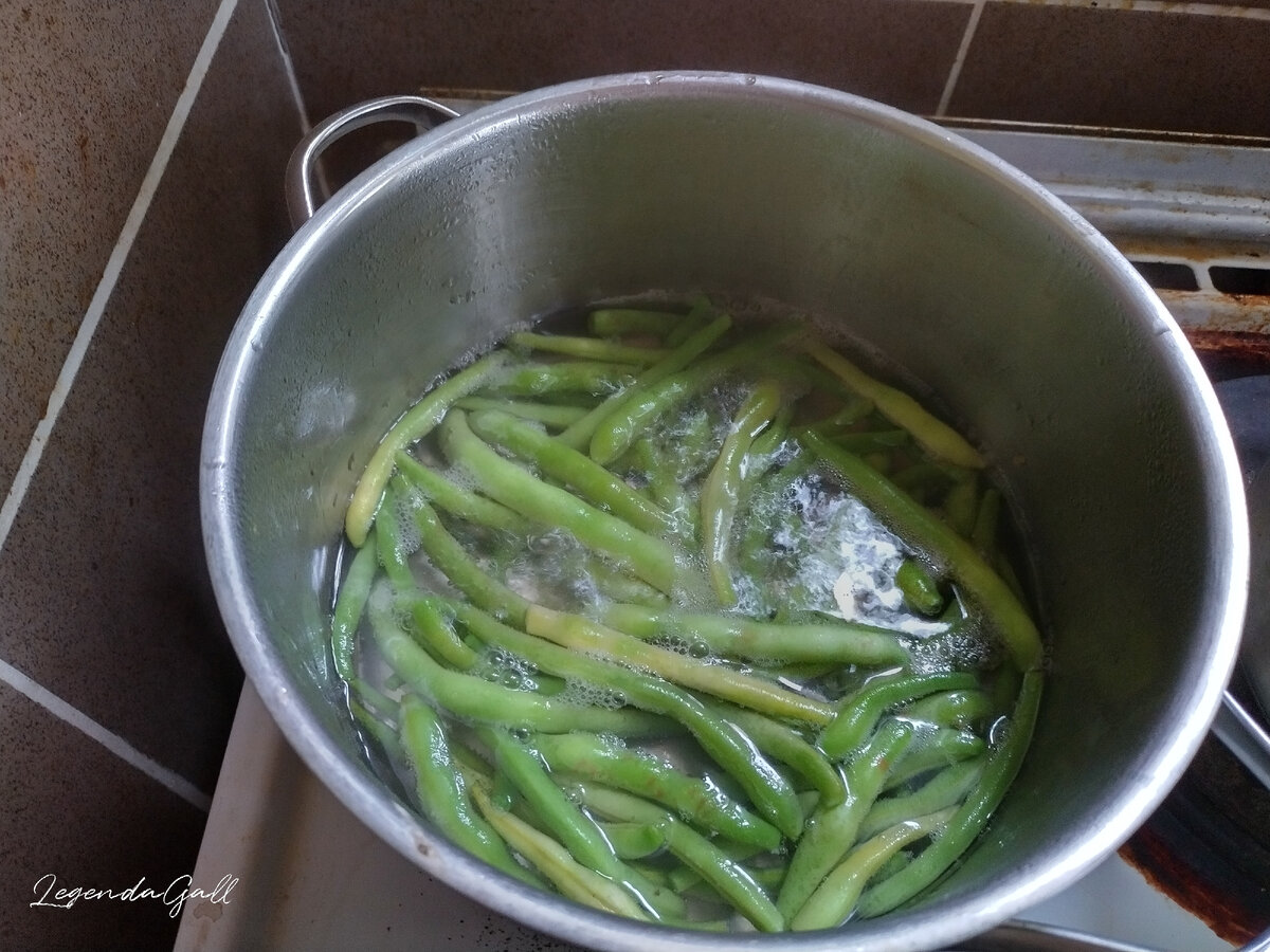 Бланширую фасоль