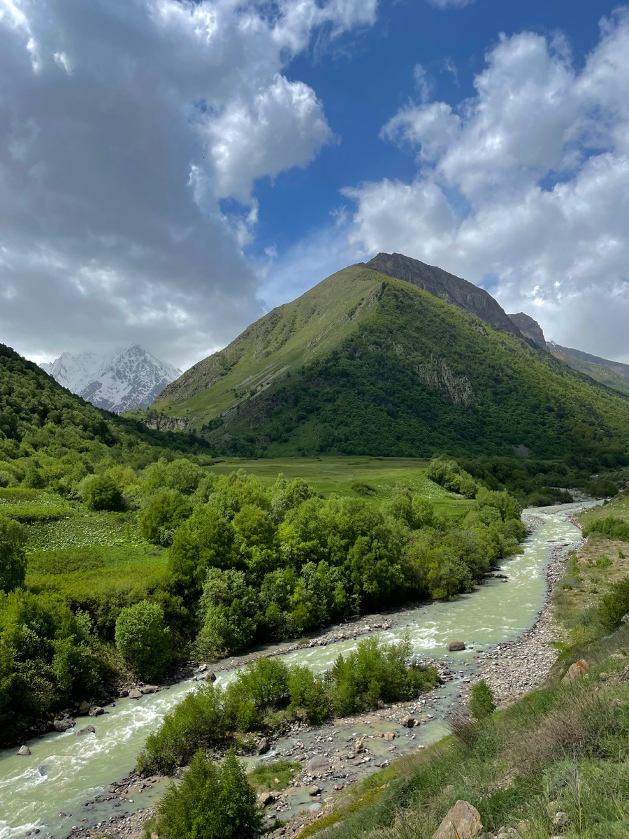 1 остановка. Вид на гору Тихтенген
