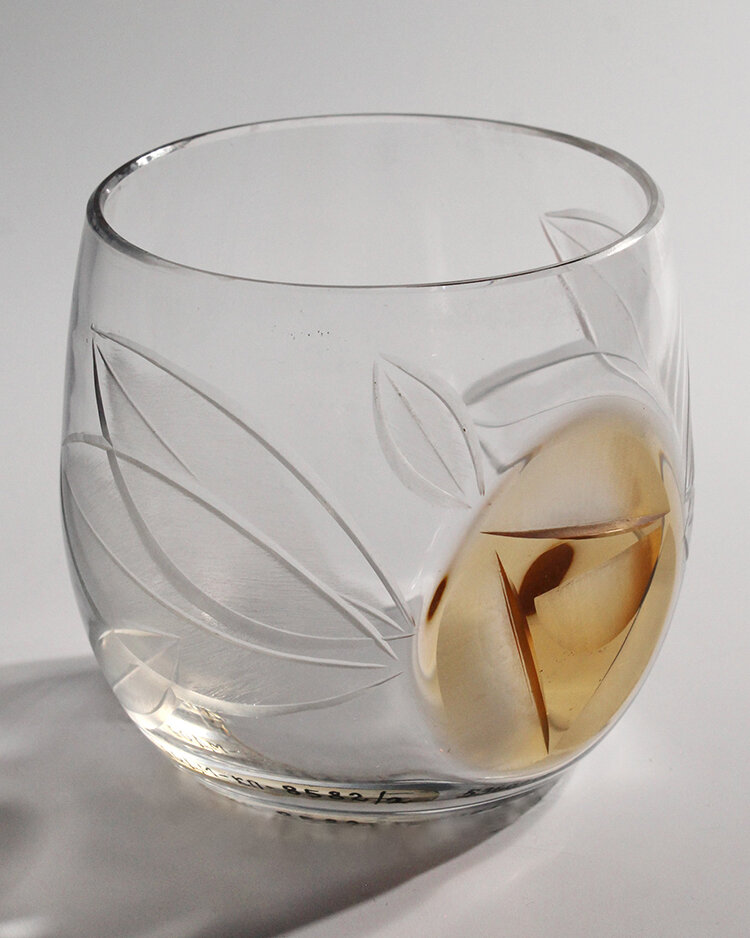 Стакан из набора для воды «Розы». 1961 год, ЛЗХС. Автор Хелле Пыльд (Кяяр)