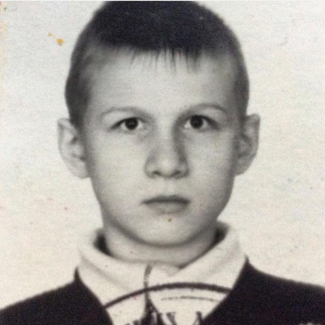 Евгений Антропов в детстве.