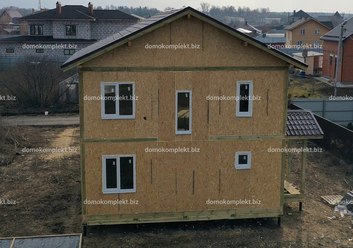 Коробка дома по проекту "Ульянкины горки"