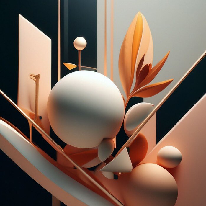 Абстракция. Рис. нейросети "Шедеврум". Автор Жанна Гнедкова