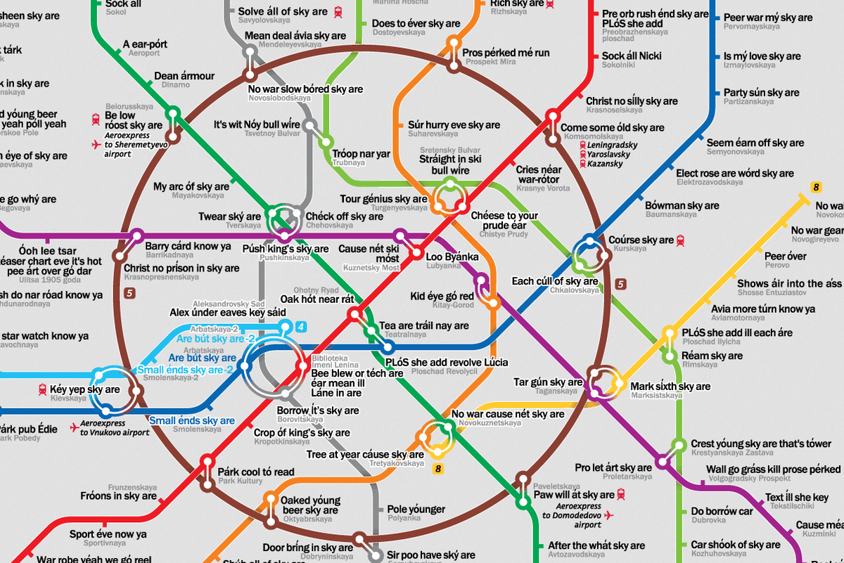 Метро Молодёжная на карте метро Москвы