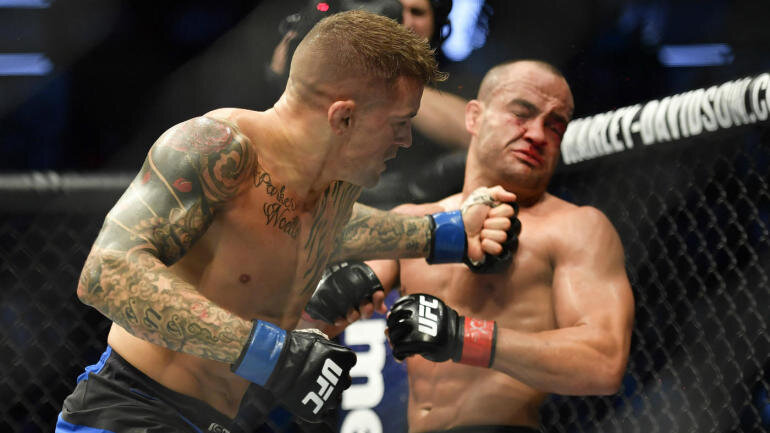 Порье в бою с Альваресом.