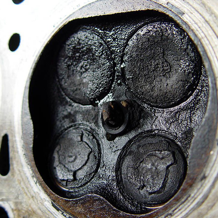 Нагар на клапанах