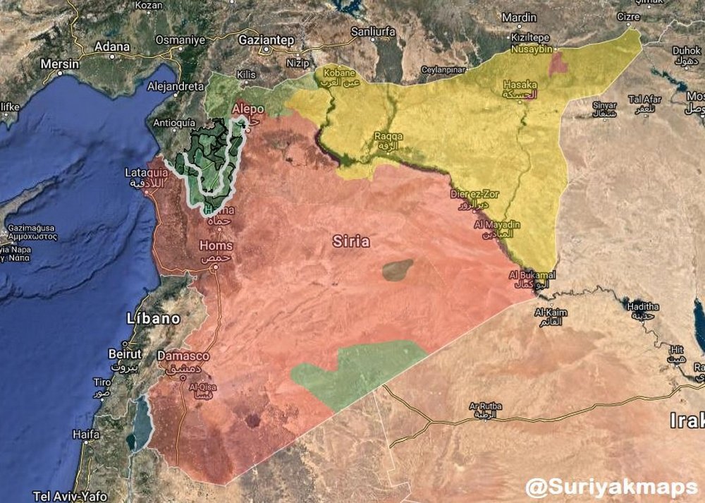 Примерные зоны контроля ХТШ и "умеренных". темно-зеленым - ХТШ, светло-зеленым - "умеренные"