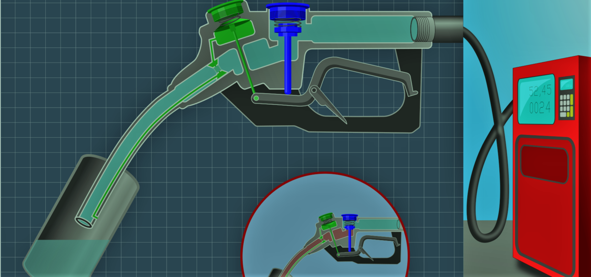 почему заправочный пистолет отщелкивает в баке и блокирует подачу ...