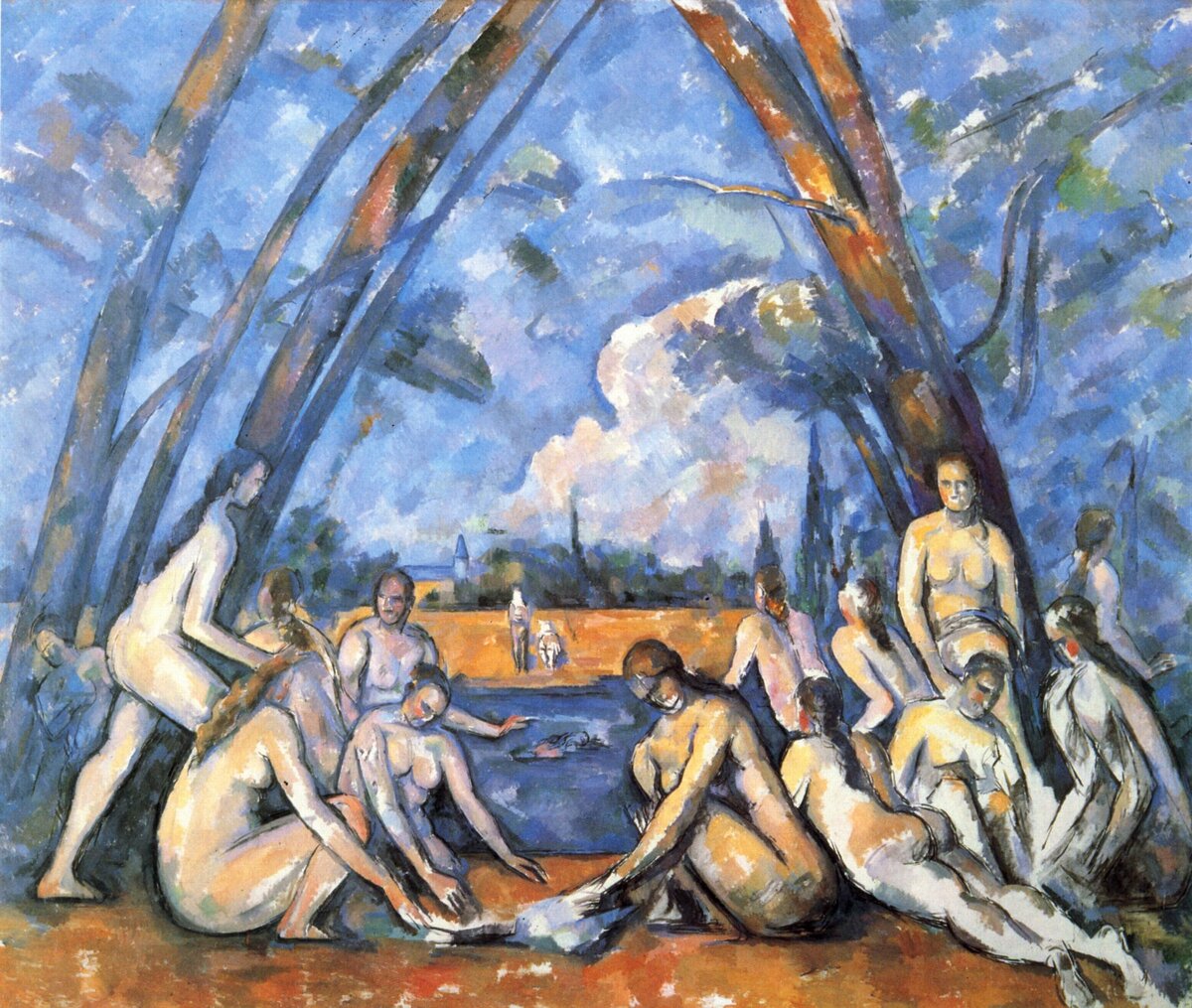 Поль Сезан, “Купальщицы”, 1906