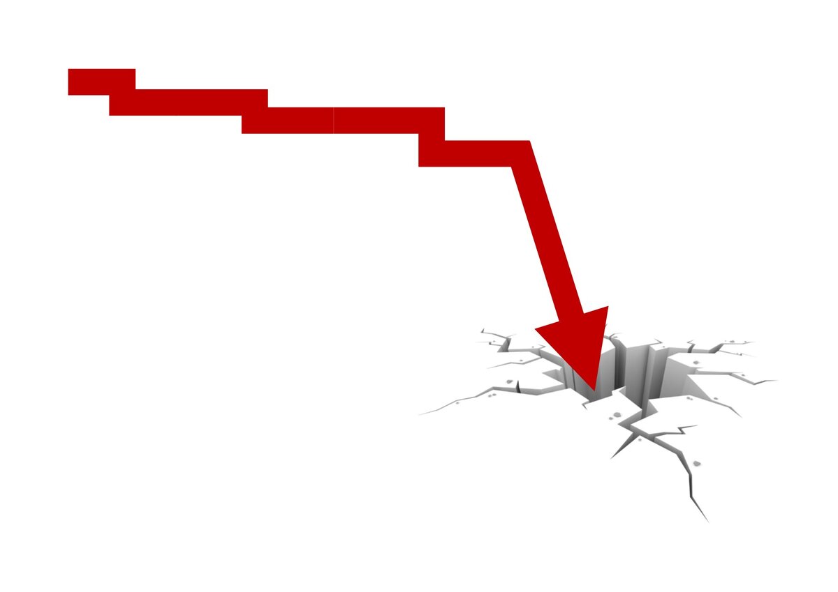 Ковид падает. Падение рынка. Крах рынка. Снижение рынка. Рынок падает.