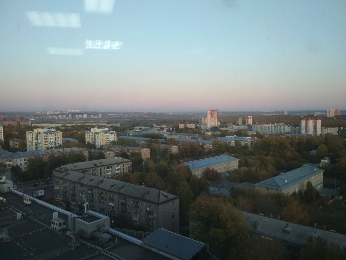 15-й этаж! Вот такой вид из окна в аудитории