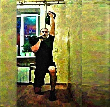 Опять я☝, и опять с гирями😀