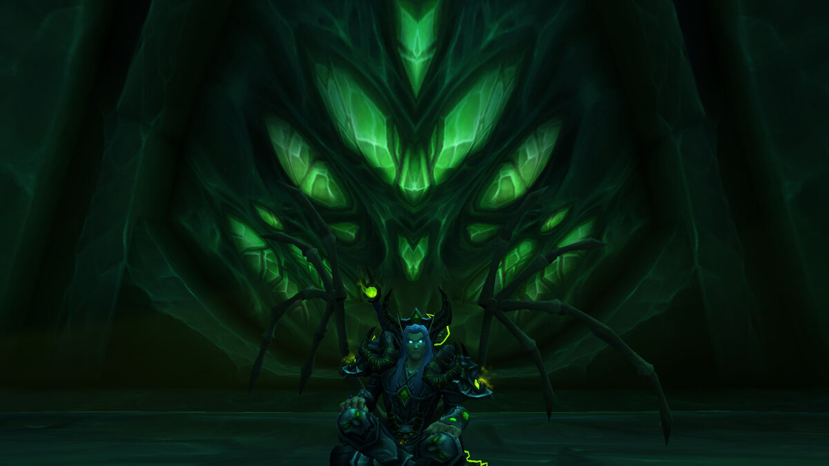 Мой персонаж в World of Warcraft. Рыцарь Смерти. В "нечестивом" стиле и костяными крыльями :)